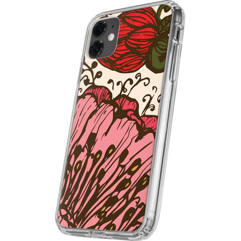 Rose Bud Floral iPhone 11 Clear Case
