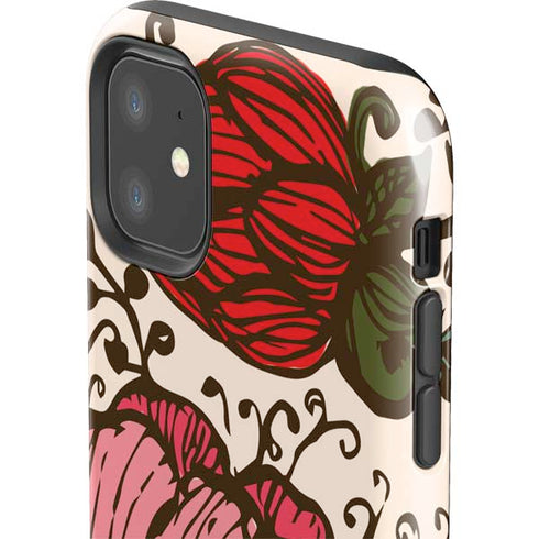 Rose Bud Floral iPhone 11 Impact Case