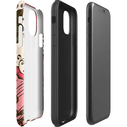 Rose Bud Floral iPhone 11 Impact Case