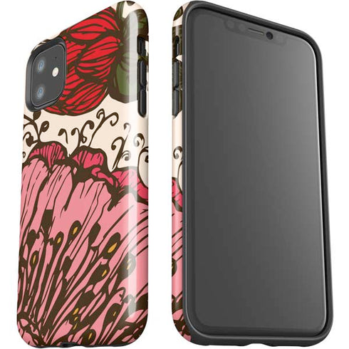 Rose Bud Floral iPhone 11 Impact Case