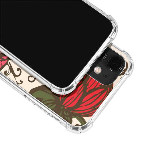 Rose Bud Floral iPhone 12 Clear Case