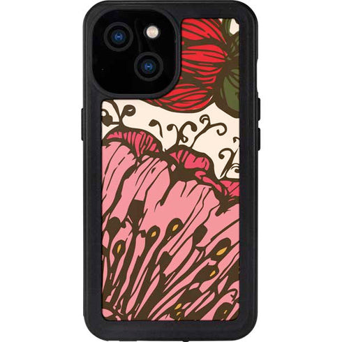 Rose Bud Floral iPhone 13 Mini Waterproof Case
