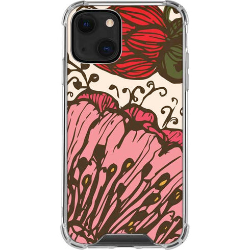 Rose Bud Floral iPhone 14 Clear Case