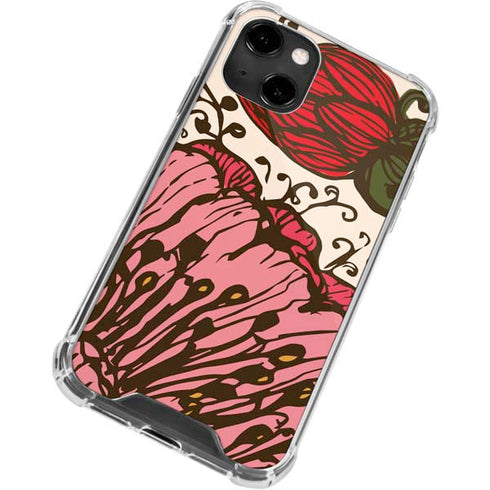Rose Bud Floral iPhone 14 Clear Case