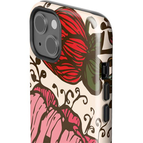 Rose Bud Floral iPhone 14 Plus Impact Case