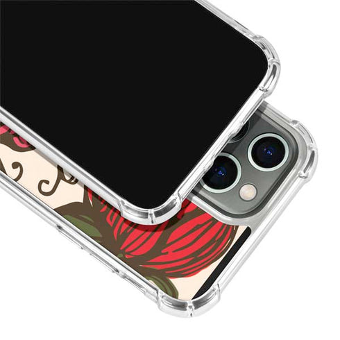 Rose Bud Floral iPhone 14 Pro Clear Case