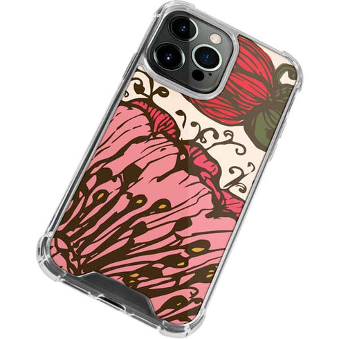 Rose Bud Floral iPhone 15 Pro Clear Case