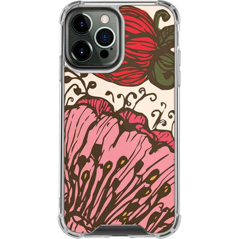 Rose Bud Floral iPhone 14 Pro Max Clear Case