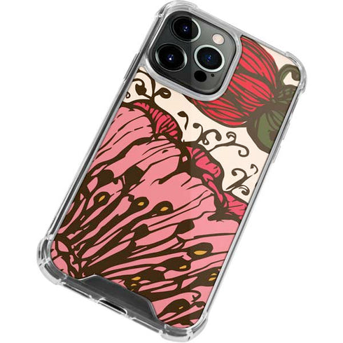 Rose Bud Floral iPhone 14 Pro Max Clear Case