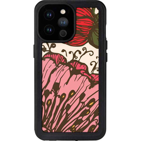 Rose Bud Floral iPhone 14 Pro Max Waterproof Case