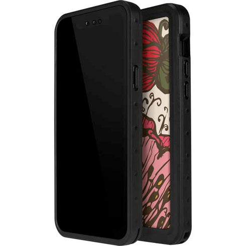 Rose Bud Floral iPhone 14 Pro Max Waterproof Case