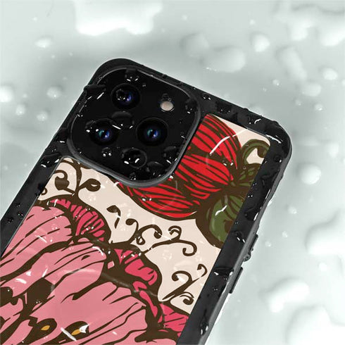 Rose Bud Floral iPhone 14 Pro Max Waterproof Case