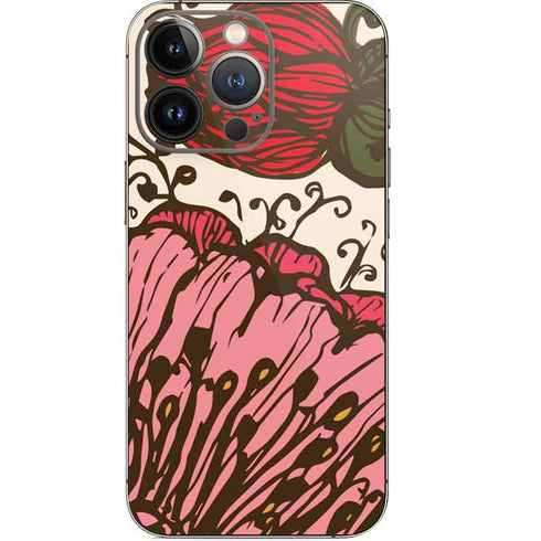 Rose Bud Floral iPhone 15 Pro Skin
