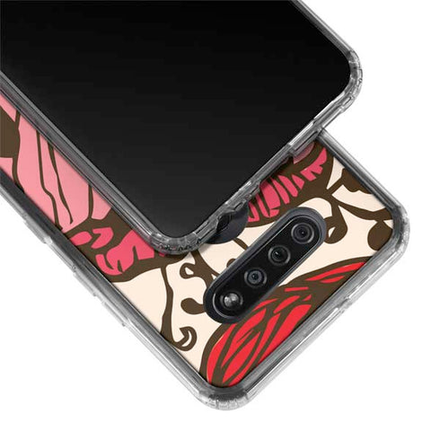 Rose Bud Floral LG K51/Q51 Clear Case
