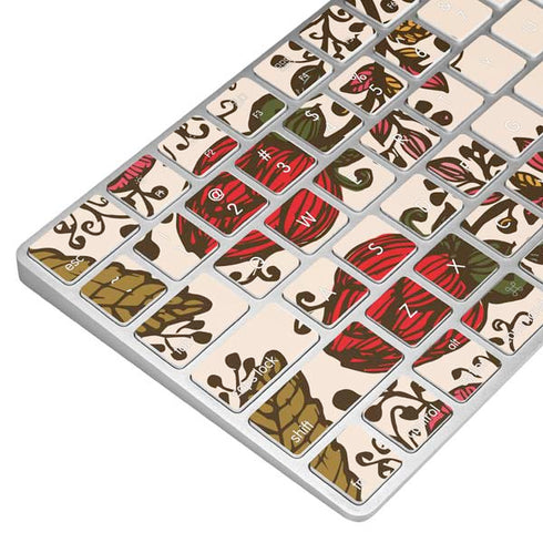 Rose Bud Floral Magic Keyboard Skin