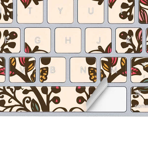 Rose Bud Floral Magic Keyboard Skin