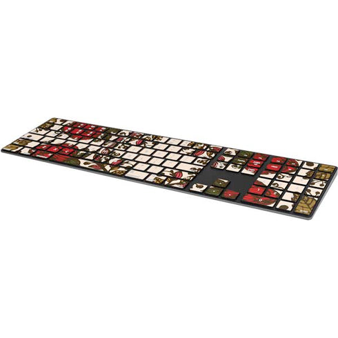 Rose Bud Floral Magic Keyboard with Numeric Keypad Skin