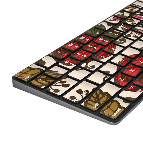 Rose Bud Floral Magic Keyboard with Numeric Keypad Skin