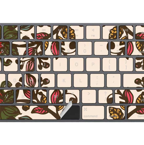 Rose Bud Floral Magic Keyboard with Numeric Keypad Skin