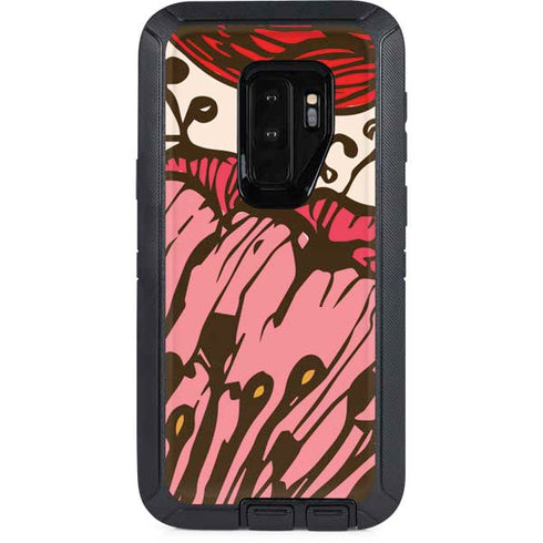 Rose Bud Floral Otterbox Defender Galaxy Skin