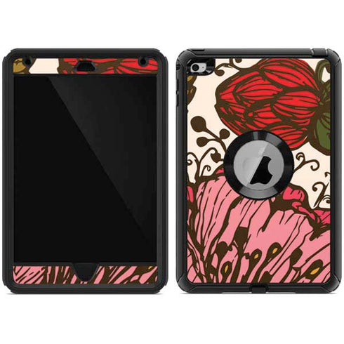 Rose Bud Floral Otterbox Defender iPad Skin