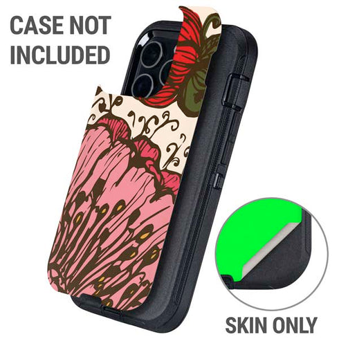 Rose Bud Floral Otterbox Defender iPhone Skin