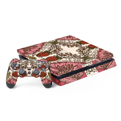 Rose Bud Floral PS4 Slim Bundle Skin