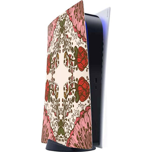 Rose Bud Floral PS5 Digital Edition Console Skin