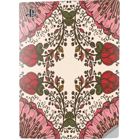 Rose Bud Floral PS5 Digital Edition Console Skin