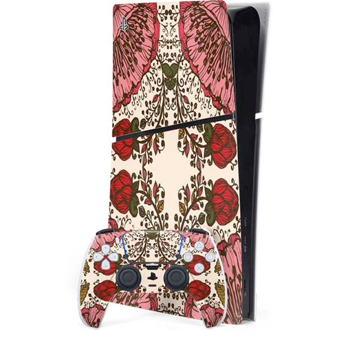 Rose Bud Floral PS5 Slim Digital Edition Console Skin