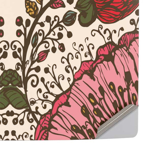 Rose Bud Floral PS5 Slim Digital Edition Console Skin