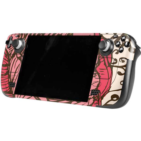 Rose Bud Floral Steam Deck Handheld Gaming Computer Skin