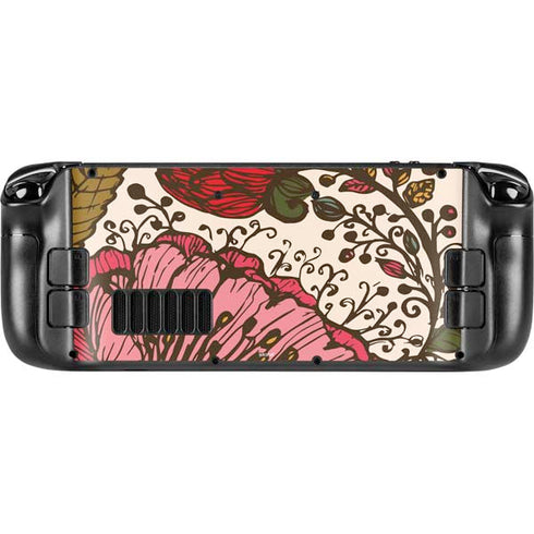 Rose Bud Floral Steam Deck Handheld Gaming Computer Skin