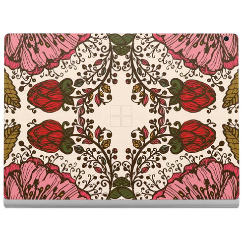 Rose Bud Floral Surface Book 2 13.5in Skin