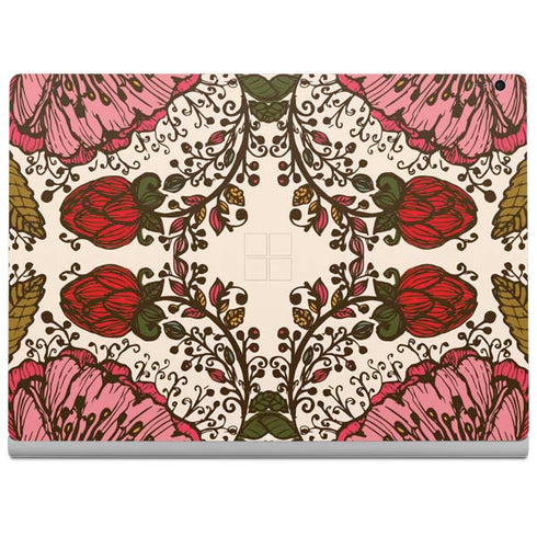 Rose Bud Floral Surface Book 2 15in Skin