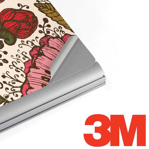 Rose Bud Floral Surface Book 2 15in Skin