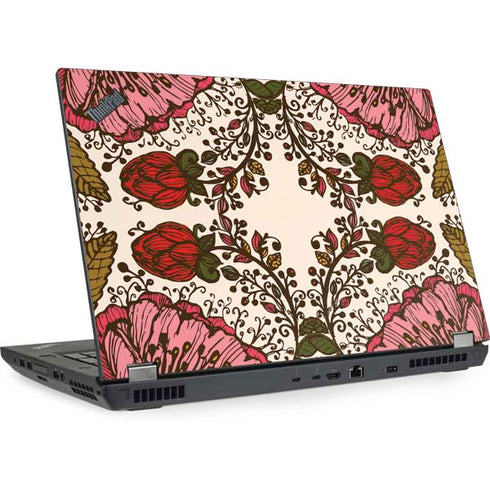 Rose Bud Floral Lenovo ThinkPad Skin