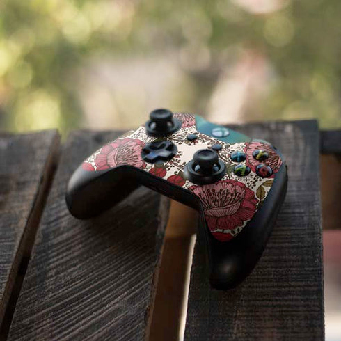 Rose Bud Floral Xbox One Controller Skin