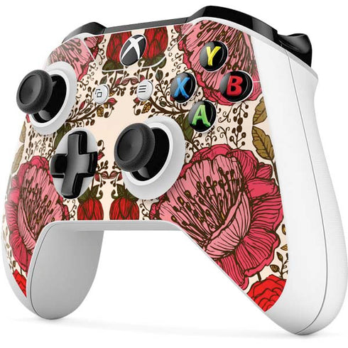 Rose Bud Floral Xbox One S Controller Skin