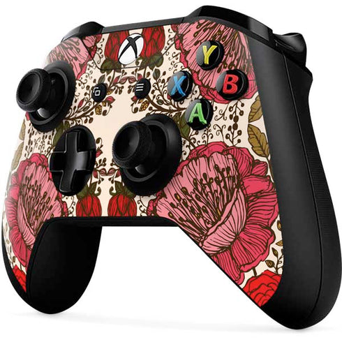 Rose Bud Floral Xbox One X Controller Skin