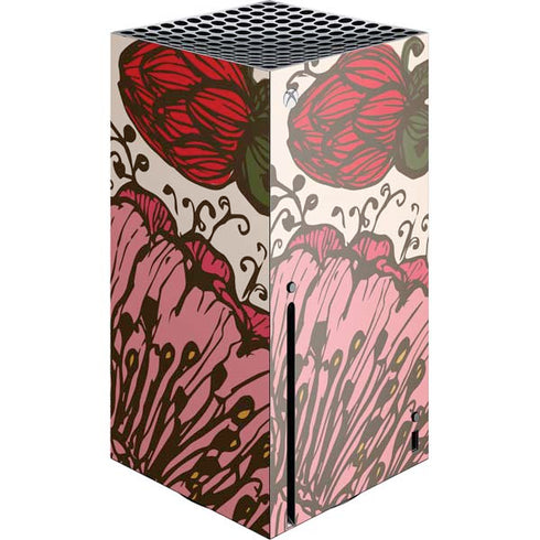 Rose Bud Floral Xbox Series X Console Skin