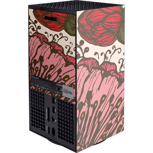 Rose Bud Floral Xbox Series X Console Skin