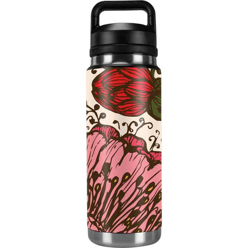 Rose Bud Floral YETI Rambler 26oz Bottle Skin