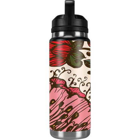 Rose Bud Floral YETI Rambler 26oz Bottle Skin