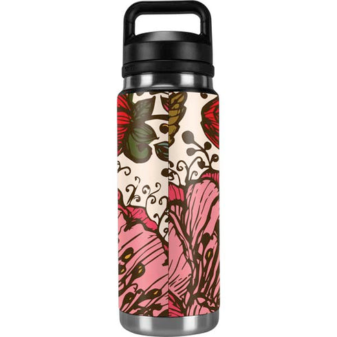 Rose Bud Floral YETI Rambler 26oz Bottle Skin