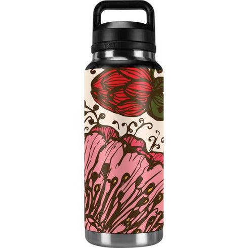 Rose Bud Floral YETI Rambler 36oz Bottle Skin