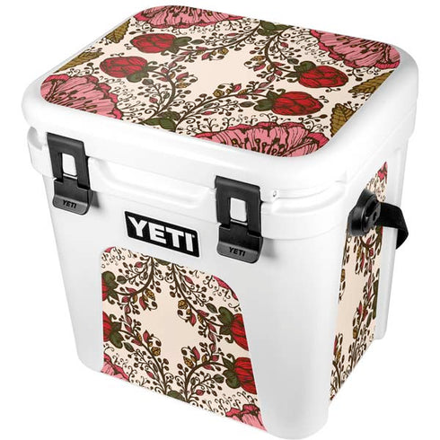 Rose Bud Floral YETI Roadie 24 Hard Cooler Skin