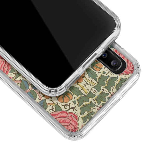 William Morris Rose Galaxy A30 Clear Case
