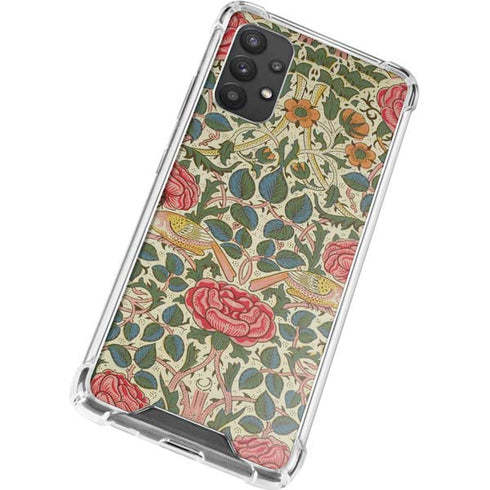 William Morris Rose Galaxy A32 5G Clear Case
