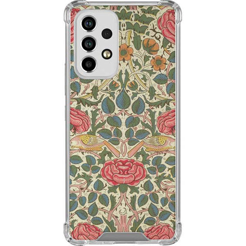 William Morris Rose Galaxy A53 5G Clear Case